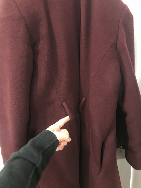 Lost Belt for coat (burgundy color)