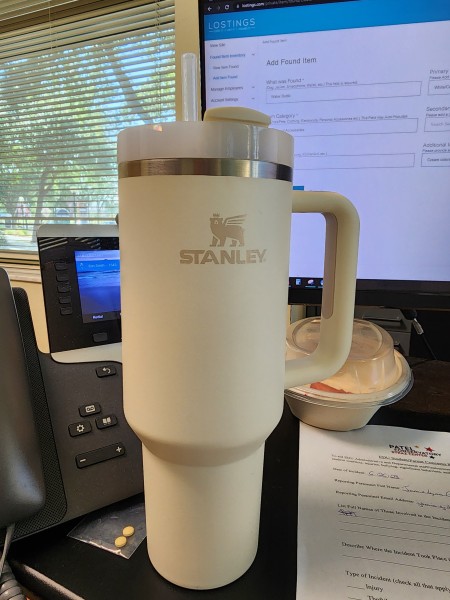 Found Cream Stanley Water Bottle, View Recently Item Reports